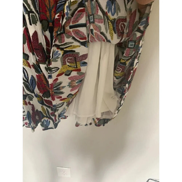 Holding Horses Anthropologie Isere Swing Multicolor Floral Boho Mini Dress Small - Picture 6 of 9